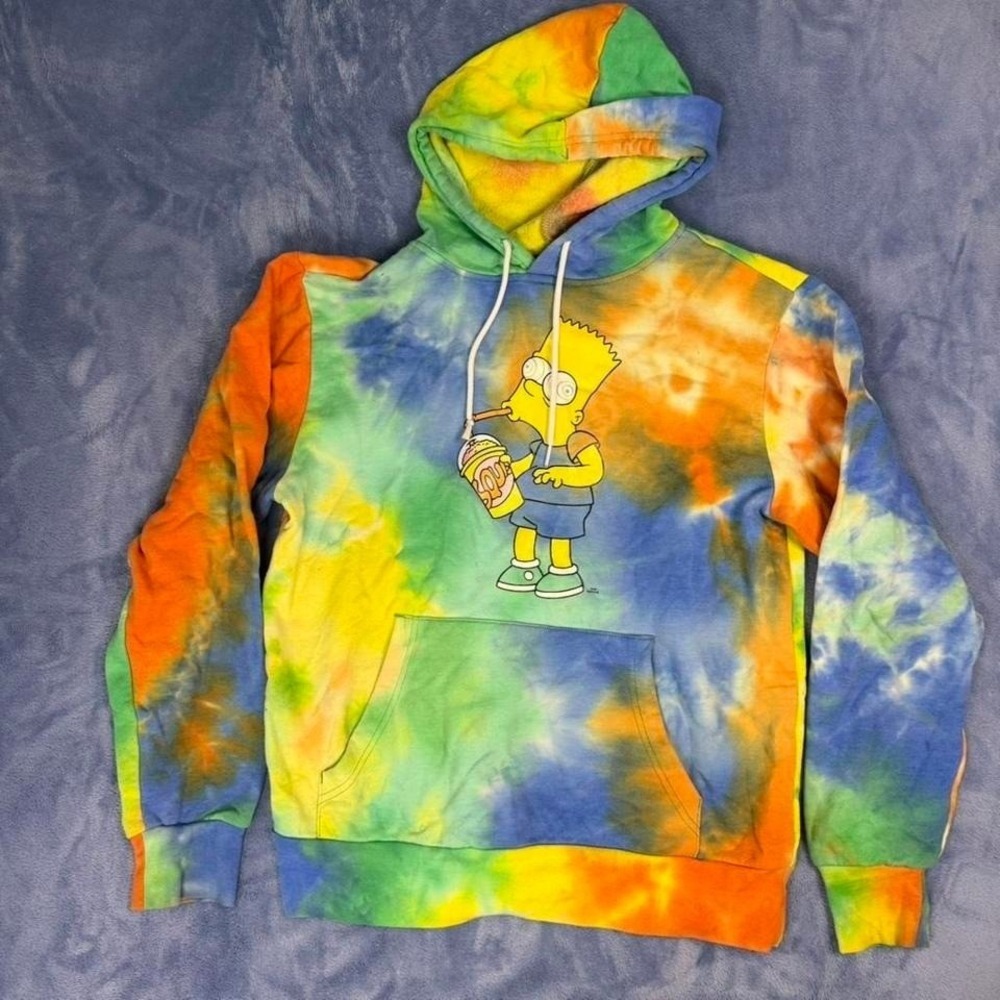 The Simpsons tie dye hoodie‎ Size S